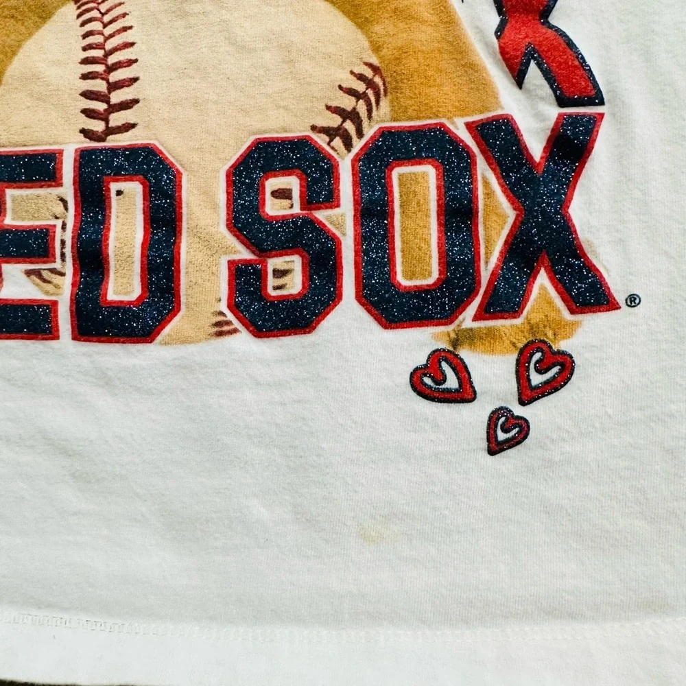 Girls Boston Red Sox puppy t shirt! Size 8